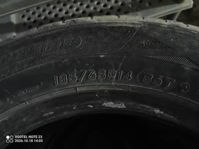 3 tyres R14