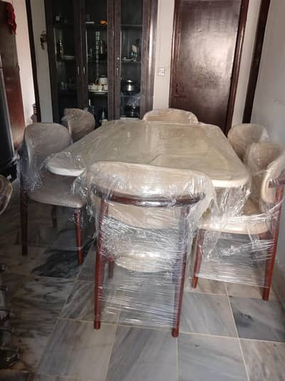 New Dining Table with six chairs