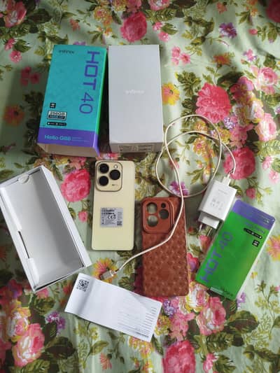 infinix Hot 40 For sale 8+8GB 256GB with original Box  charger All Ok