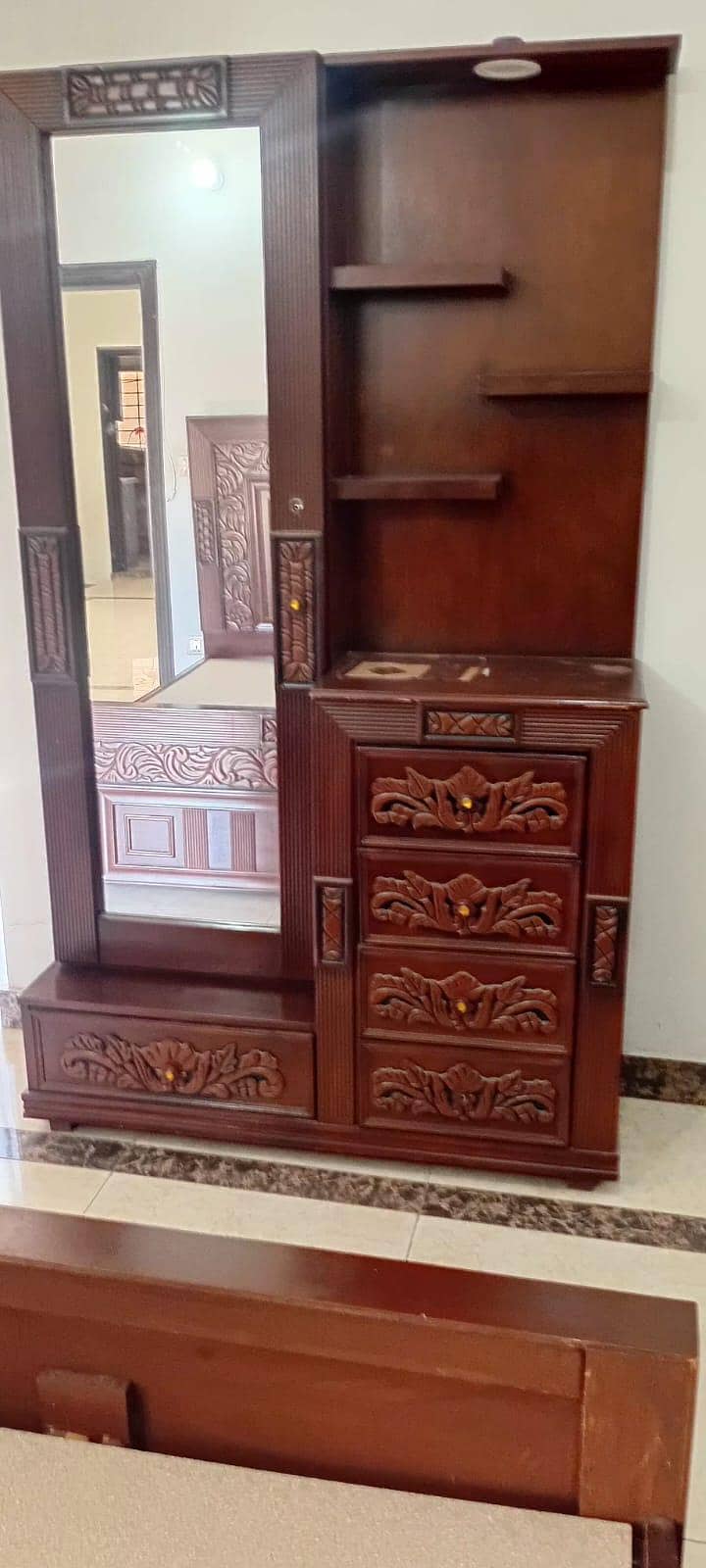 double bed with side tables and dressing table 6