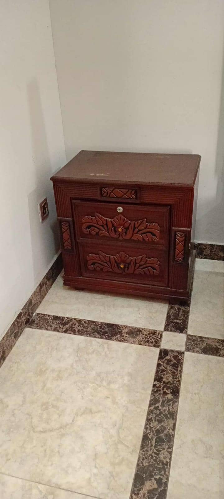 double bed with side tables and dressing table 7