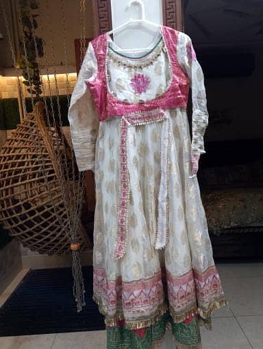 banarsi organza formal frock