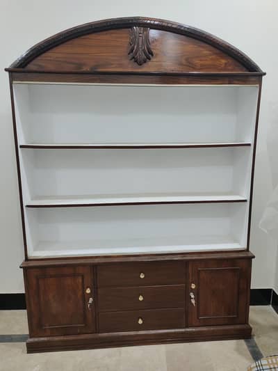 Beautiful Wooden Showcase / Display Cabinet with Drawers & Storage