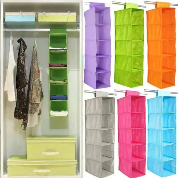 T  5 Layer Wardrobe Hanging