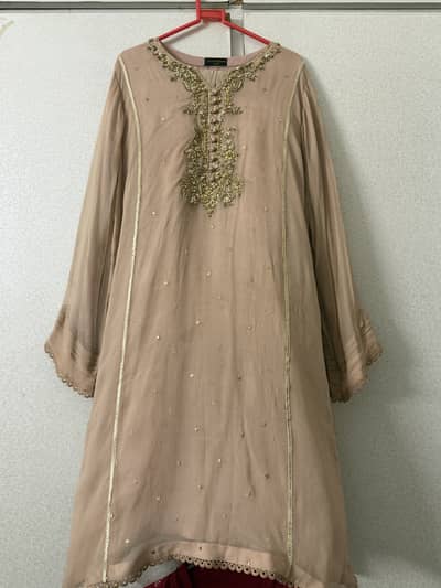 Agha noor dress 2 pc size large mentioned.