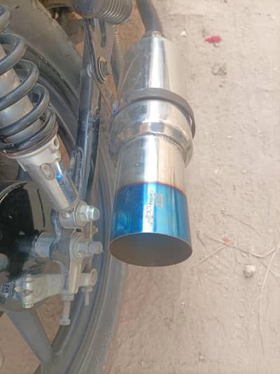HKS EXHAUST SILVER COLOR WITH BEND PIPE