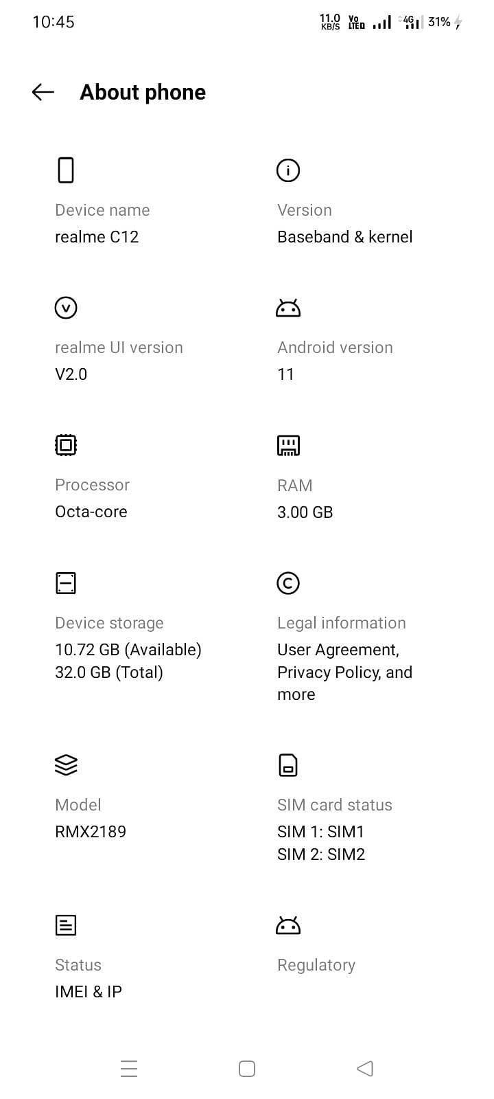 Realme C12 0