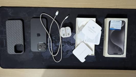 Apple iPhone 15 Pro Max JV 256GB Black 96% Health
