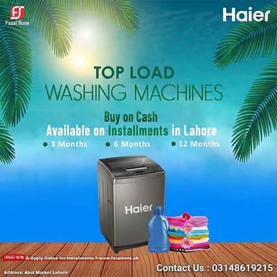 Haier HWM 100-316 Availble On Easy Installment Plan (Only For Lahore)