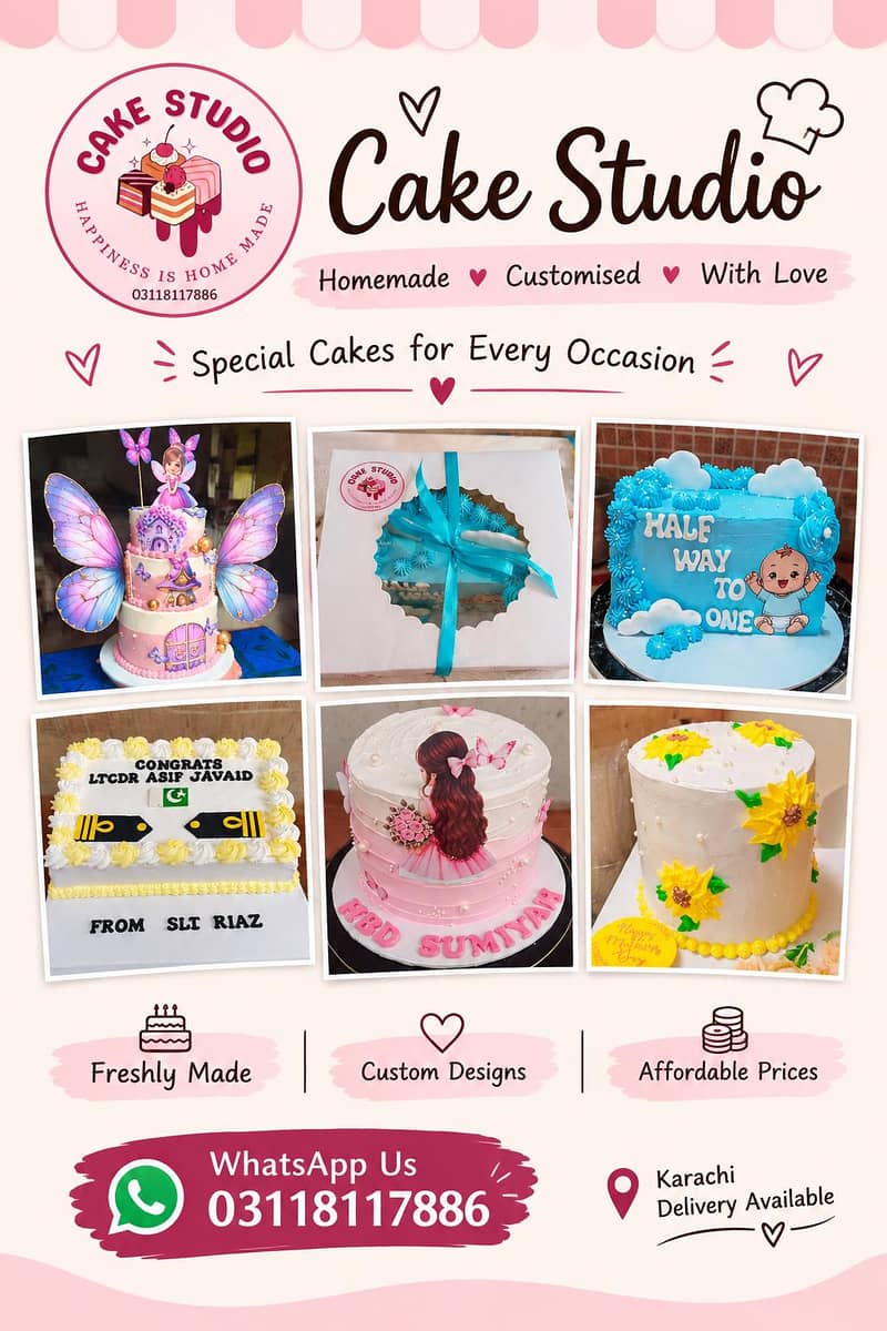 Home made customized cake 0