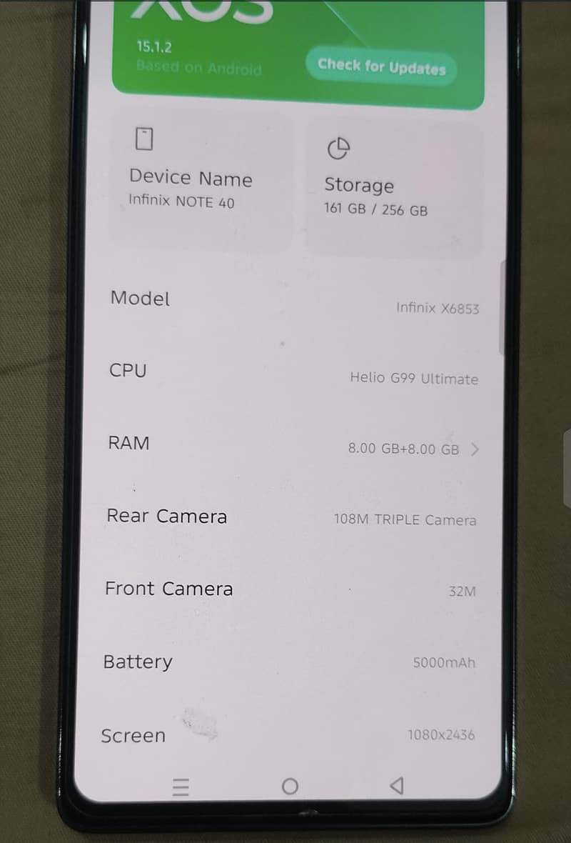 Infinix Note 40 5