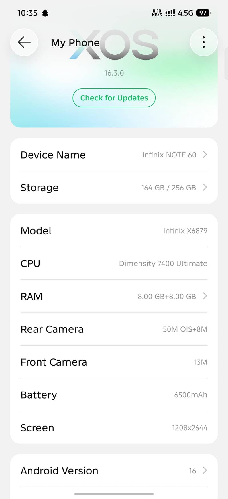 infinx note 60 7