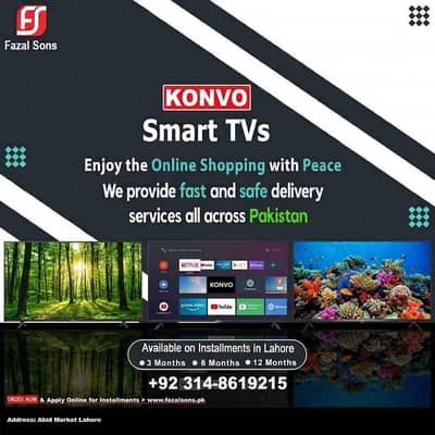 Konvo LED Android 75inch Available On Easy Installment Plan