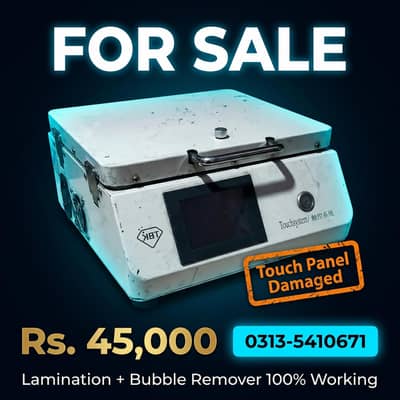 Lamination & Buble remover machine
