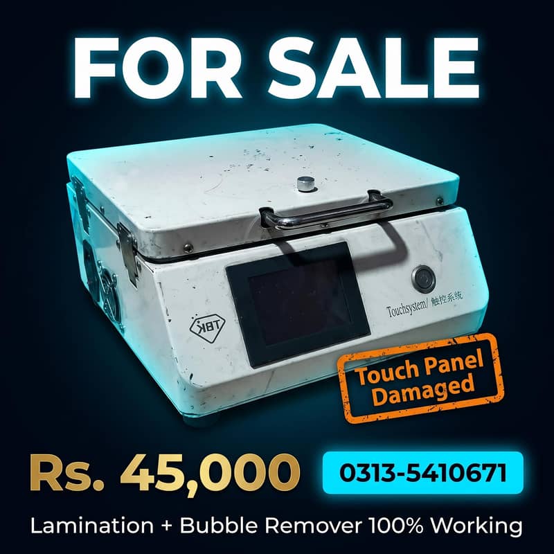 Lamination & Buble remover machine 0