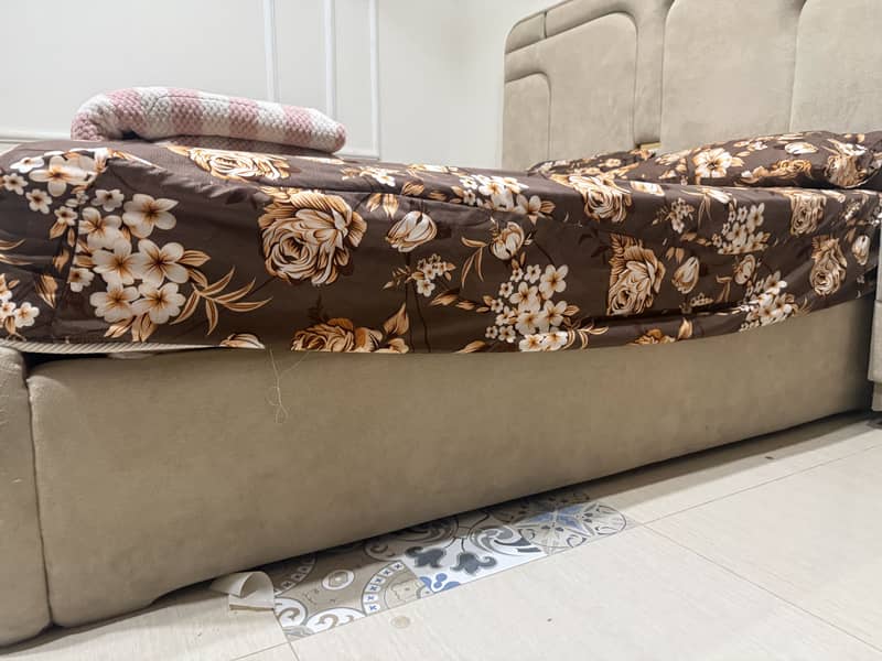 Bed with bedside table 4