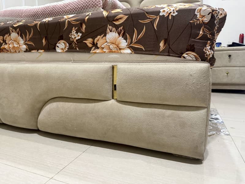 Bed with bedside table 5