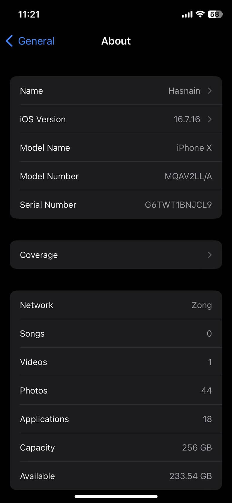 Apple iPhone X 256 3