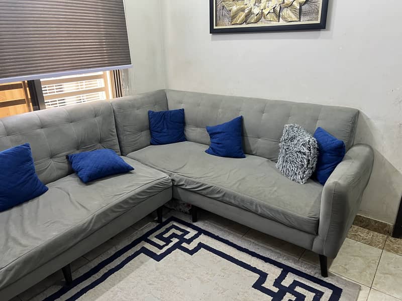6 Seater L shape Sofa 1