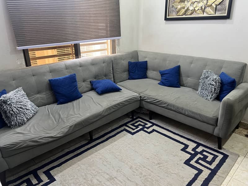 6 Seater L shape Sofa 2