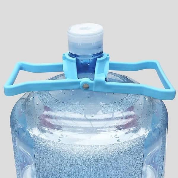 T  Multifunctional Advanced Ergonomic 19 liter Water Bottle Handle, Drinking Water Bottle Handle, Fit 19 liter Water Bottle Caps, 5 gallon Bottle Carrier, Water Bottle Lift with Handle (Blue)