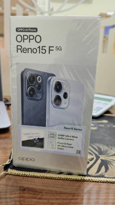 OPPO RENO 15F 5G brand new box pack, PTA Approved, non active phone