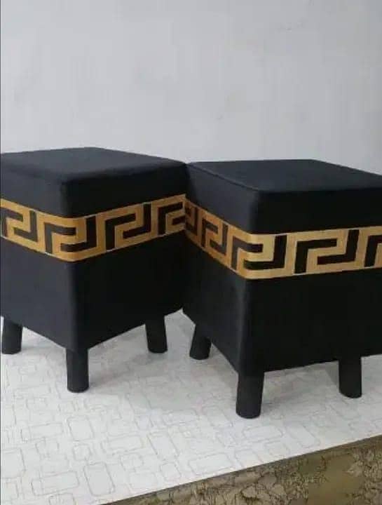 T  Ottoman Stools (2x stool)