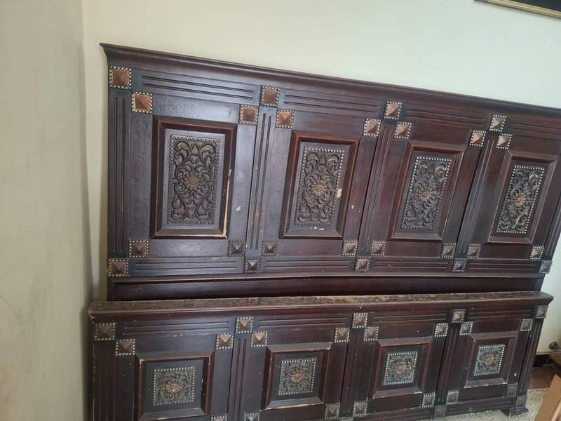 3pc bed set with side tables 0