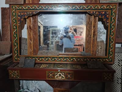 console table with mirror frame hand painted for sale