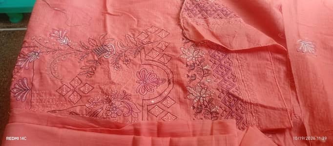 cotton embiredy drees 3pice