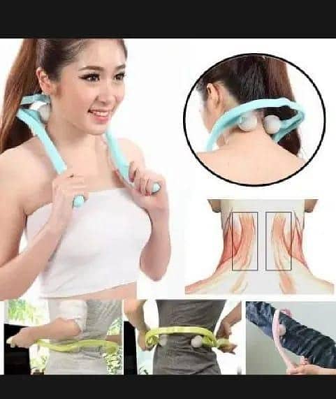 T  Pressure Point Therapy Massager Comfortable Neck Massager Roller Shoulder Back Pain Ball Self-massage Too