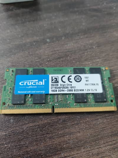 16 gb ram- Crucial DDR4-2666 Sodimm