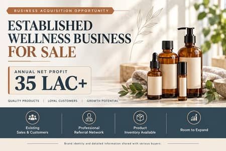 Wellness Brand for Sale – 35 Lac+ Yearly Profit