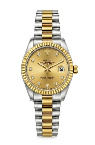 Rolex Datejust Two-Tone Golden Dial Watch - Brand New