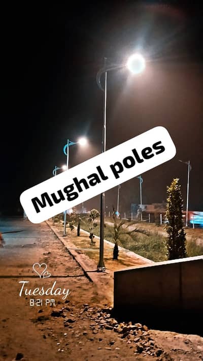 Fancy Street Light Pole , Garden Light Pole , Overhead Line Pole