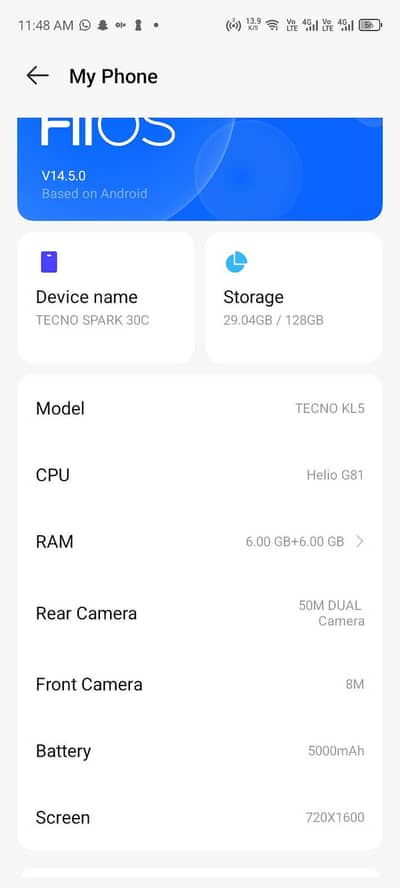 Tecno Spark 20C