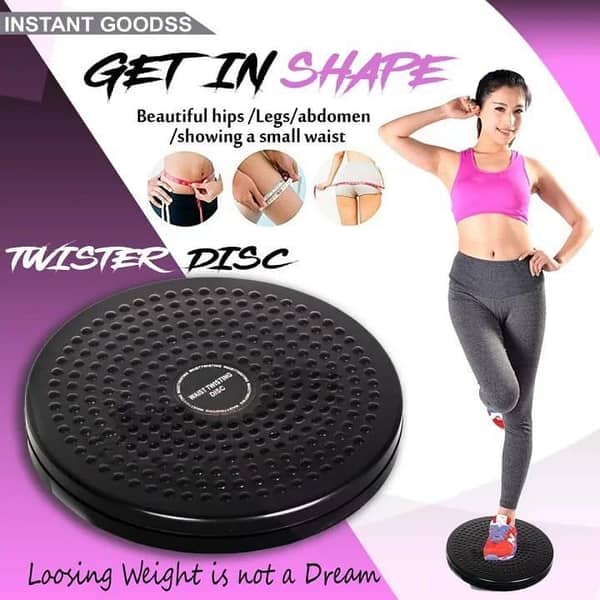T  Tummy Trimmer Double Spring & Twister Plate Disc High Quality Weight Loss Machine For Home Gym