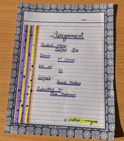assignment work