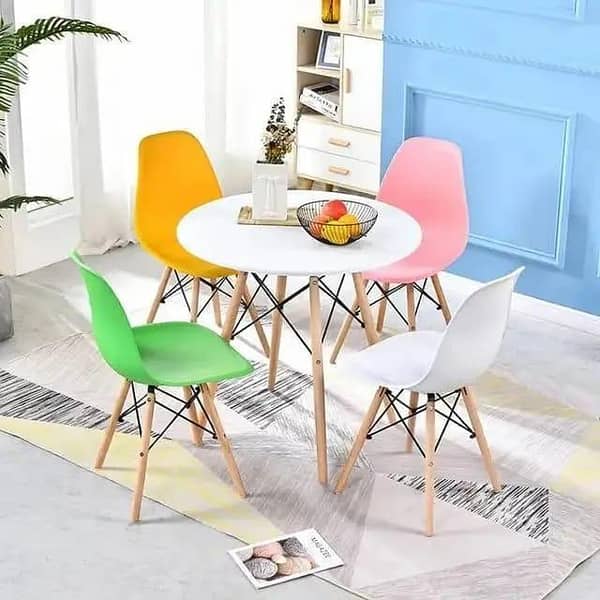 T  Cafe Dinning chair restaurant chair computer chair for guest with wooden legs strong plastic back, study chairs for students
