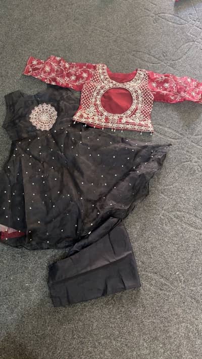Black n marron dress
