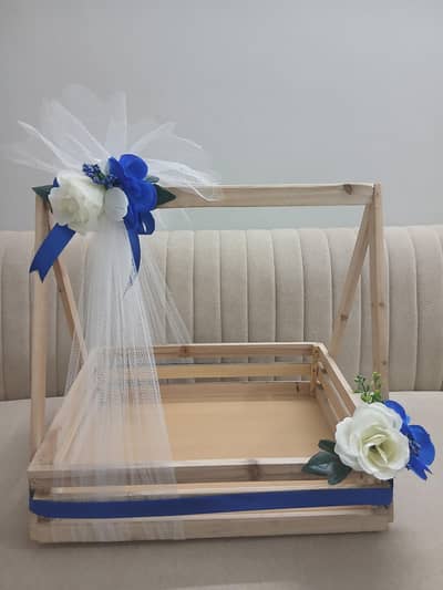 Wooden baskets for gifting