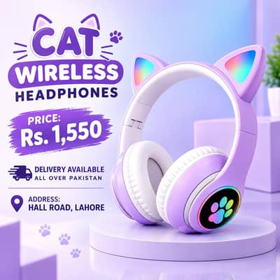 Cat Ear Wireless Headphones