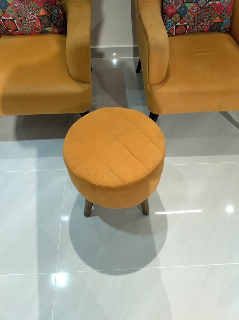 Chairs with stool 3