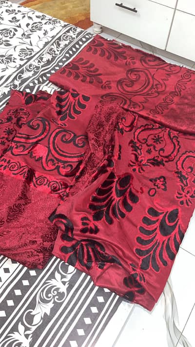 3 pcs valvet curtains set