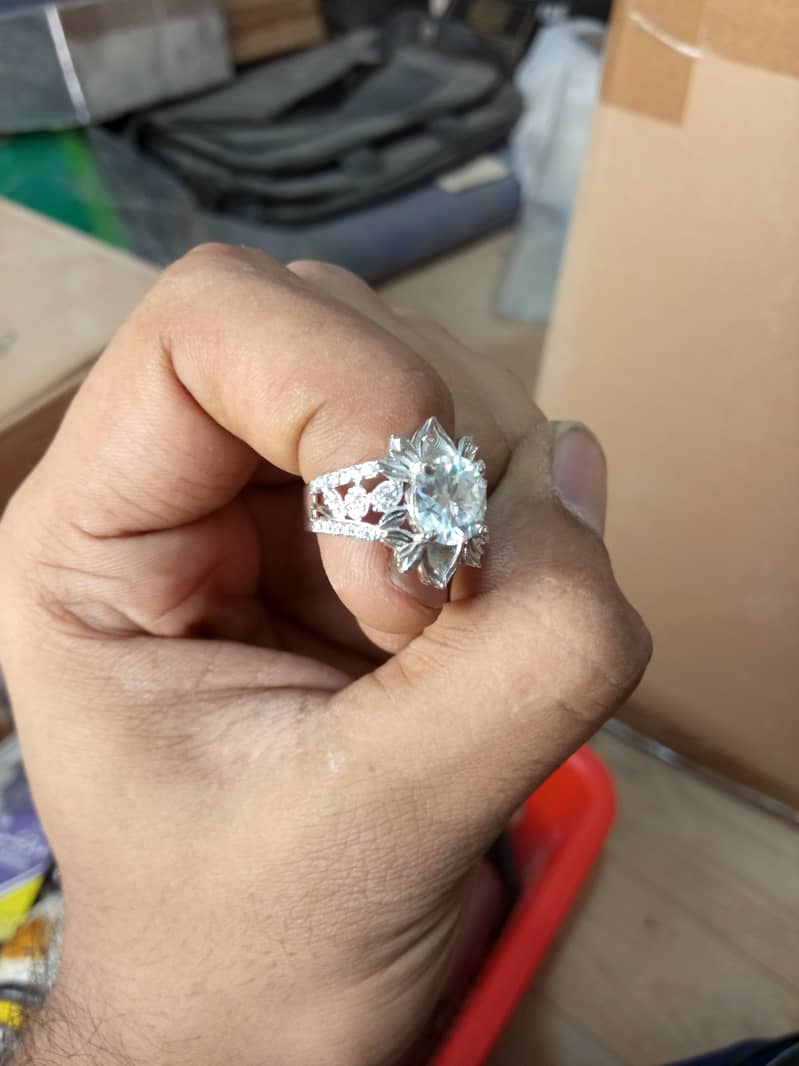 master copy moissanite Diamond ring 5