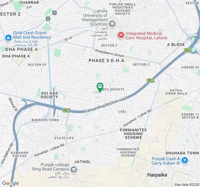 1 Kanal Residential Plot In Stunning HBFC Housing Society - Block A Is Available For Sale