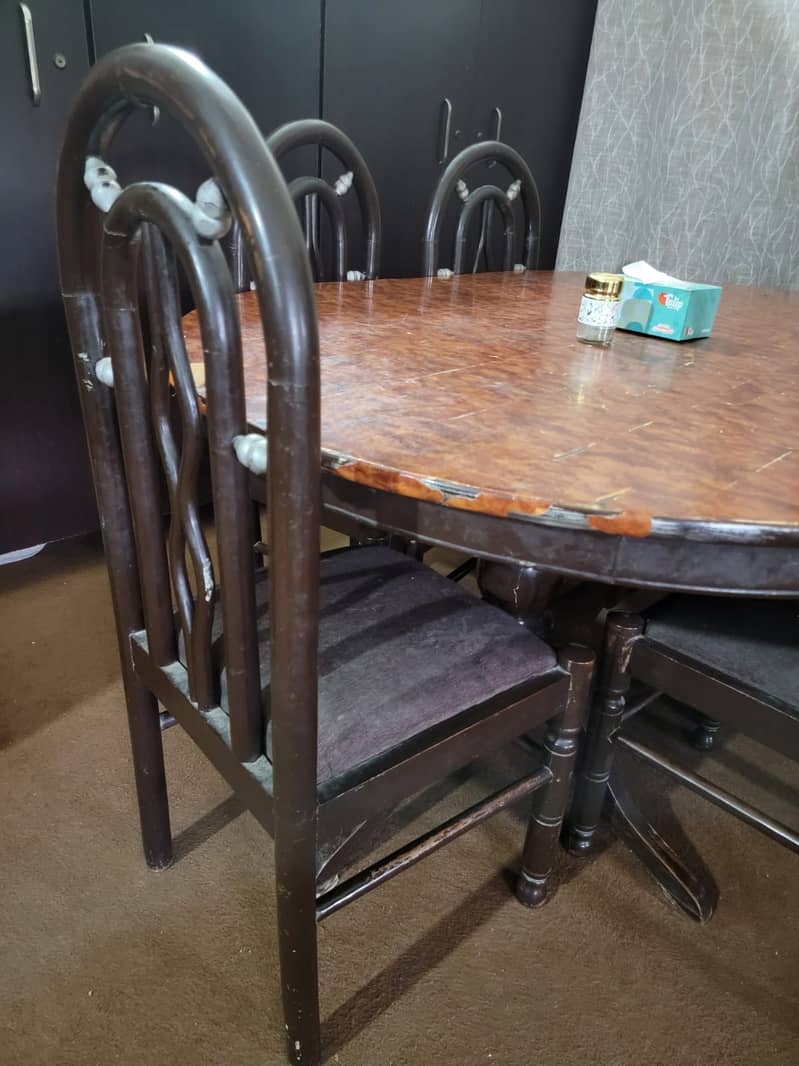 Dining table with 6 chairs 1