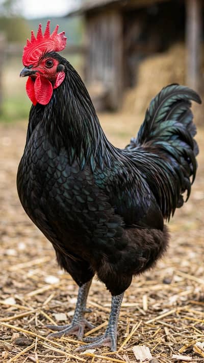 pure black australorp breeder rooster for sale
