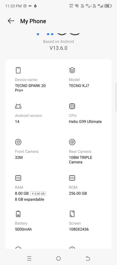 Tecno Spark 20 Pro Plus in 10/10 Condition