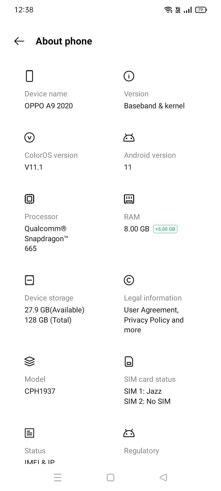 OPPO A9 7